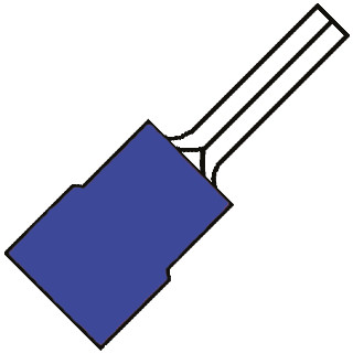 Klemko A2519sr17 pensteker 2,5MM2 blauw