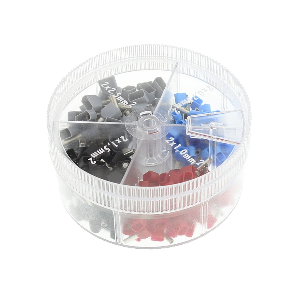 Klemko Assortimentskist adereindhulzen Caroussel Geïsol. twinadereindhulzen 0,75-2,5MM², din KL