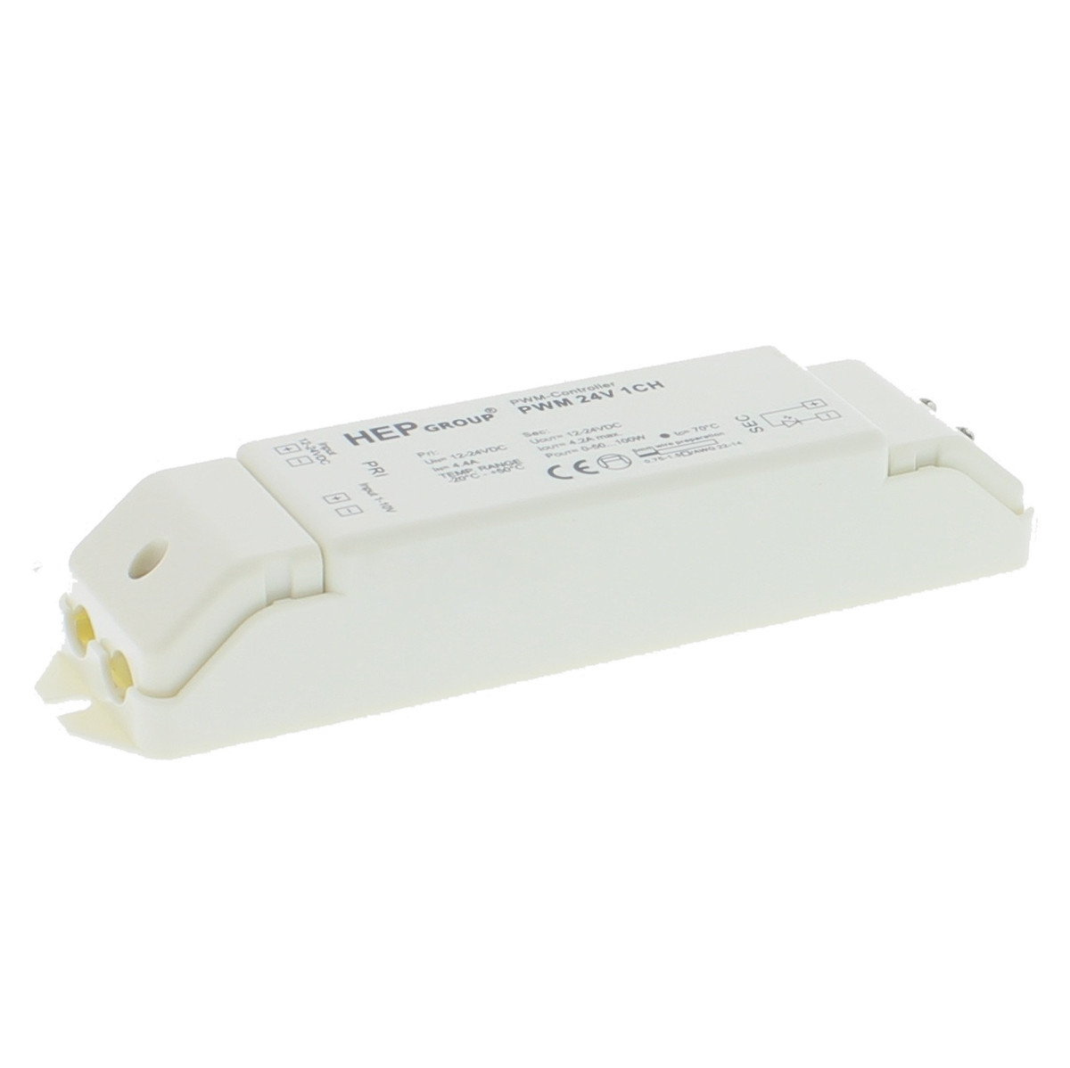 Klemko Controller voor ledstrips Dimcontroller 1 kanaal voor ledstrips 12- 24V 1-10V dimmer