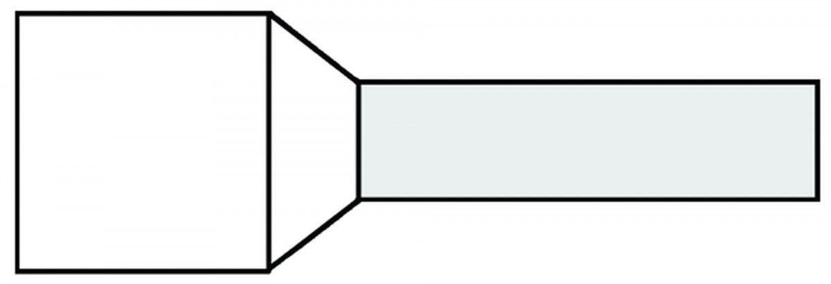 Klemko Adereindhuls 0,75MM² 12MM geïsoleerd wit
