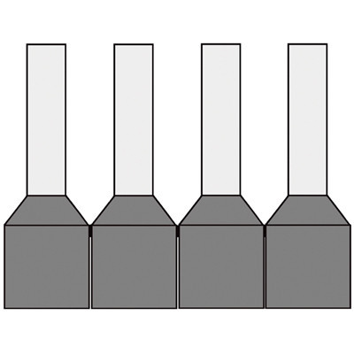 Klemko Adereindhuls 0,75MM² 8MM geïsoleerd grijs