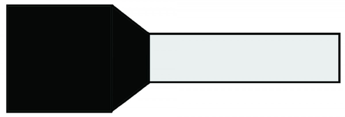 Klemko Adereindhuls 1,5MM² 12MM geïsoleerd zwart