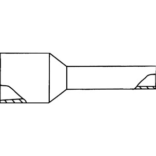 Klemko Adereindhuls 0,5MM² 10MM geïsoleerd wit