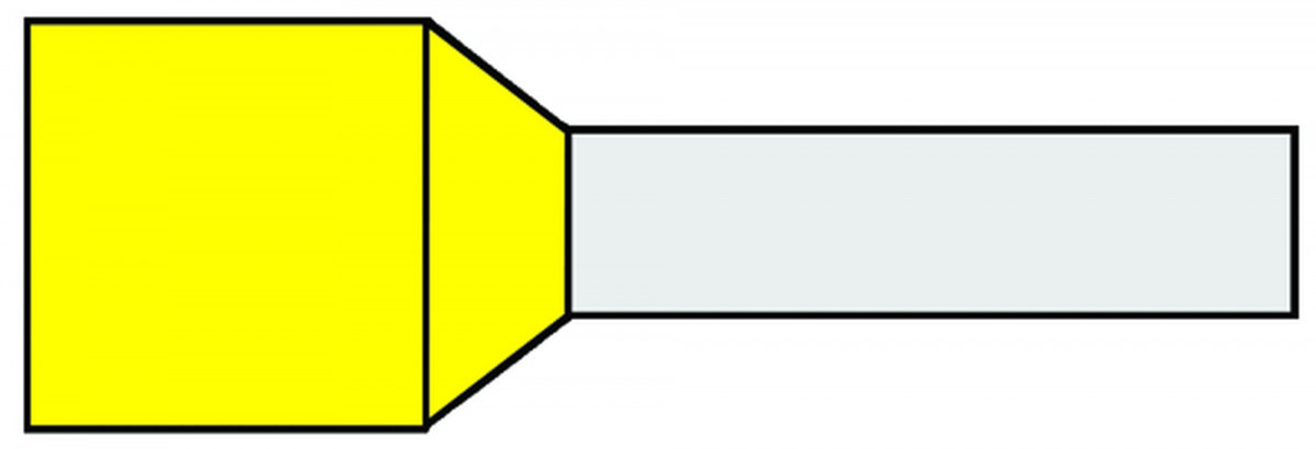 Klemko Adereindhuls 150MM² 32MM geïsoleerd geel