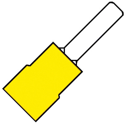 Klemko Geïsol.platte pensteker P10MM V.draad 4,0-6,0MM2