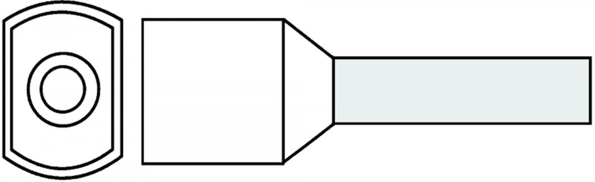 Klemko Adereindhuls 0,75MM² 10MM geïsoleerd wit