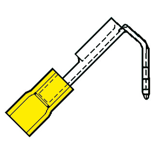 Klemko Geïsol.vlakstekerhuls+tab 6,3x0,8MM V.4,0-6,0MM2