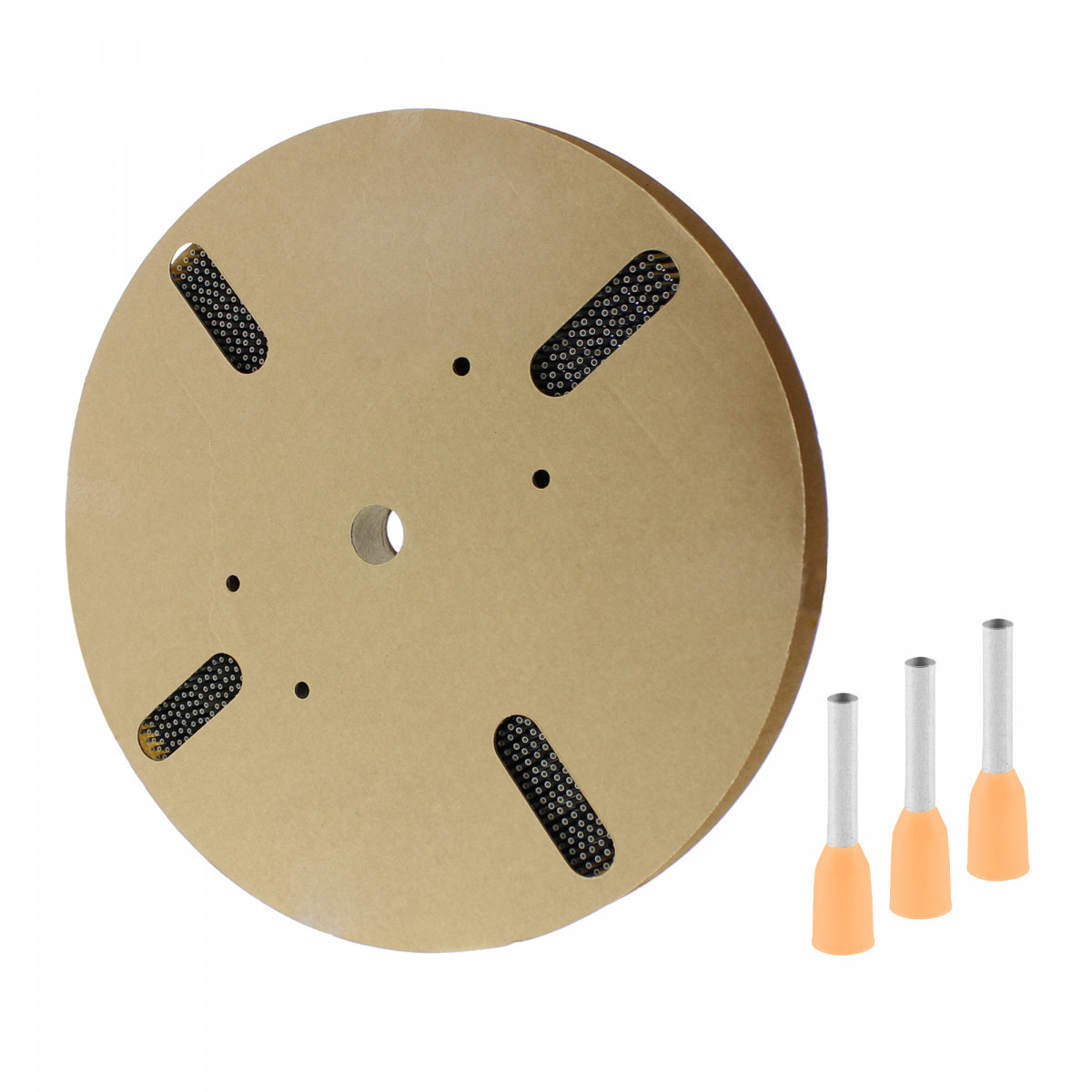 Klemko Adereindhuls geisoleerd Geïsol. adereindhulzen 0,5 MM2, oranje, 8MM, spoel, afwijkend