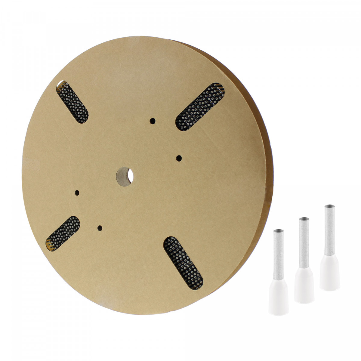 Klemko Adereindhuls geisoleerd Geïsol. adereindhulzen 0,5 MM2, spoel, wit, 8MM, standaard