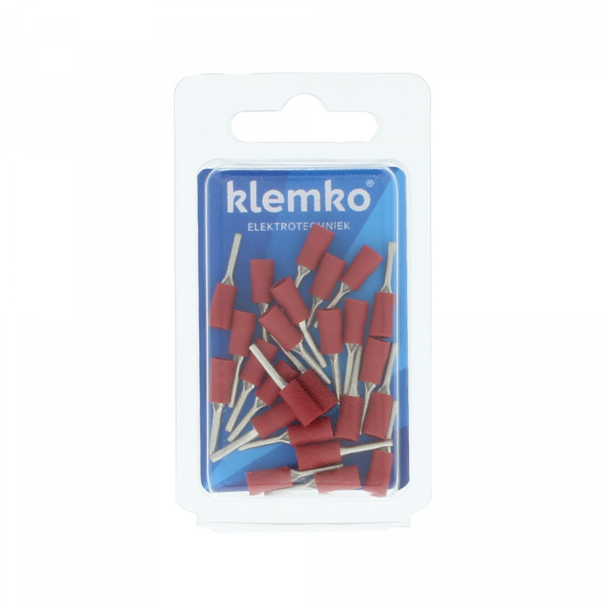 Klemko Geïsoleerde kabelschoenen, Blister Geïsol. pensteker P9,5, 0,5-1,5 MM2, blister, PVC