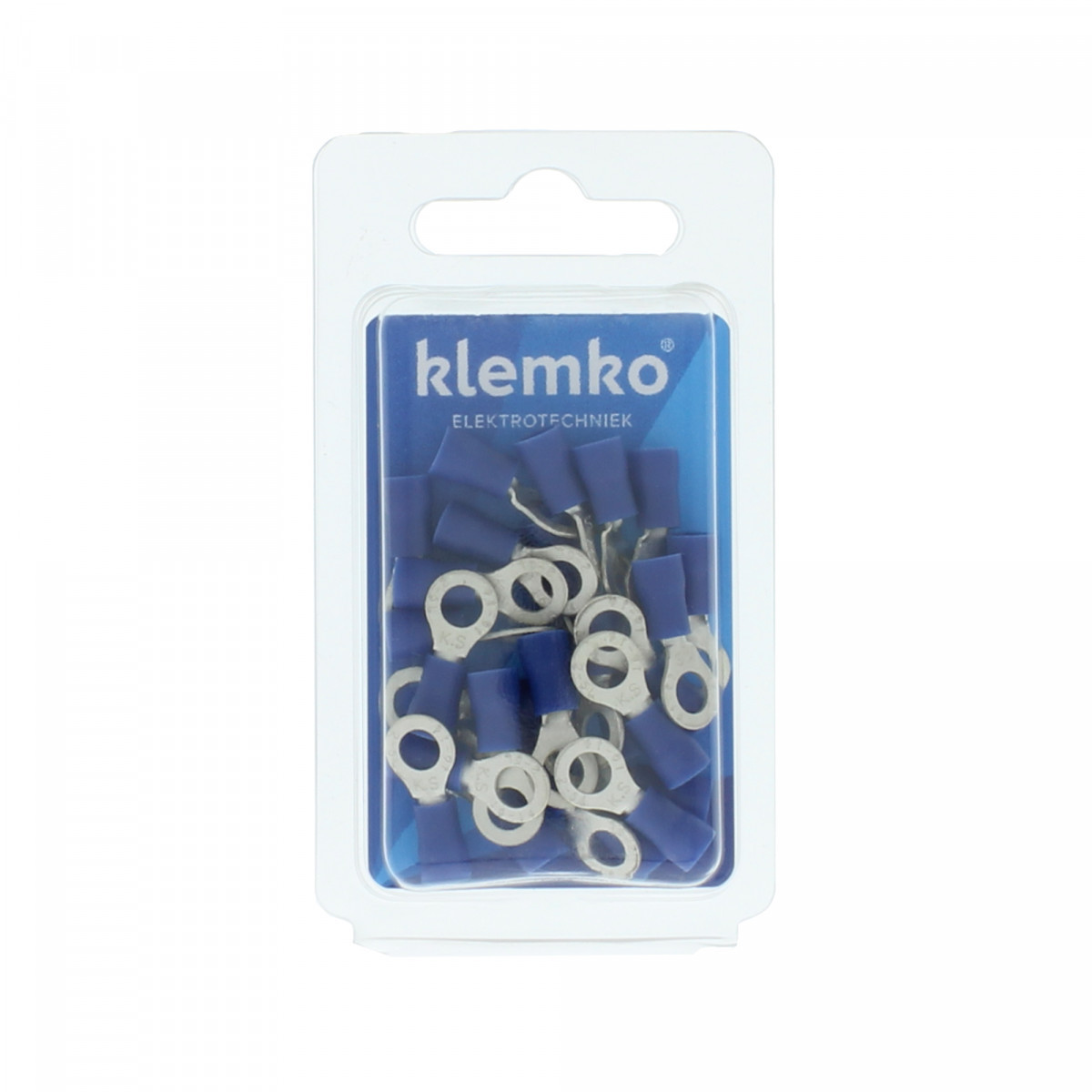 Klemko Geïsoleerde kabelschoenen, Blister Geïsol. ringkabelschoen M5, 1,5-2,5 MM2, blister, PVC