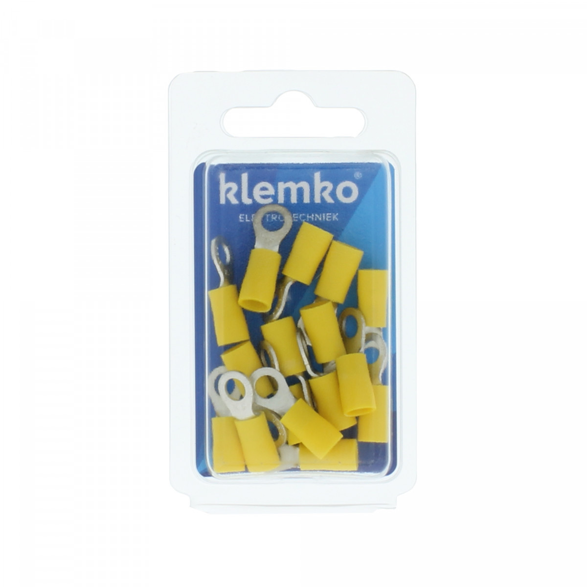 Klemko Geïsoleerde kabelschoenen, Blister Geïsol. ringkabelschoen M5, 4,0-6,0 MM2, blister, PVC