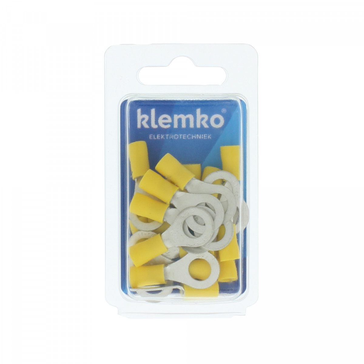Klemko Geïsoleerde kabelschoenen, Blister Geïsol. ringkabelschoen M8, 4,0-6,0 MM2, blister, PVC