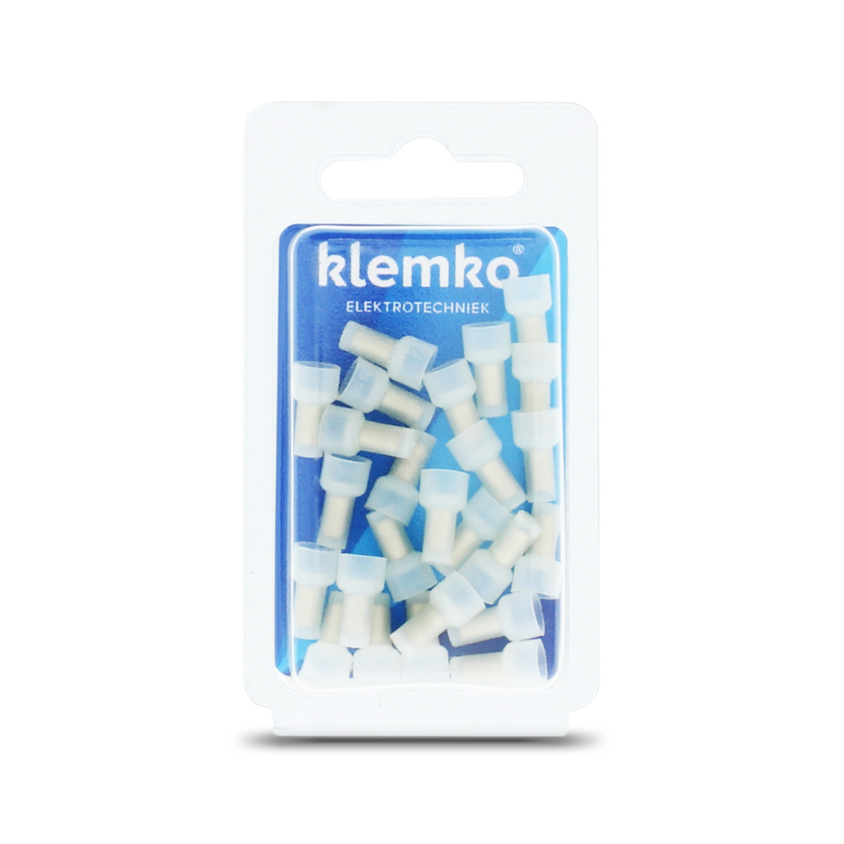 Klemko Geïsoleerde kabelschoenen, Blister Geïsol. eindverbinder D=2,3MM, blister, nylon