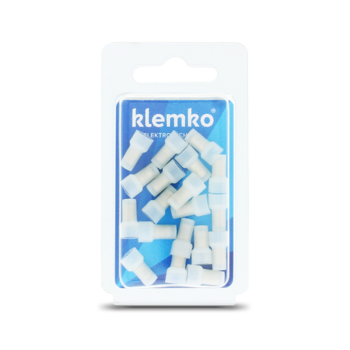 Klemko Geïsoleerde kabelschoenen, Blister Geïsol. eindverbinder D=3MM, blister, nylon