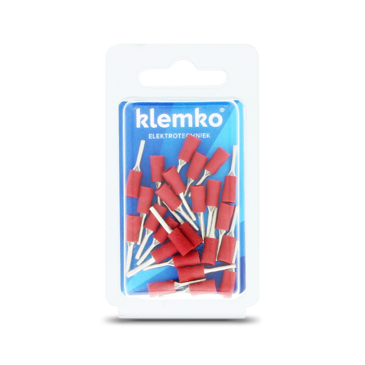 Klemko Geïsoleerde kabelschoenen, Blister Geïsol. pensteker P9,5, 0,5-1,5 MM2, blister, PVC