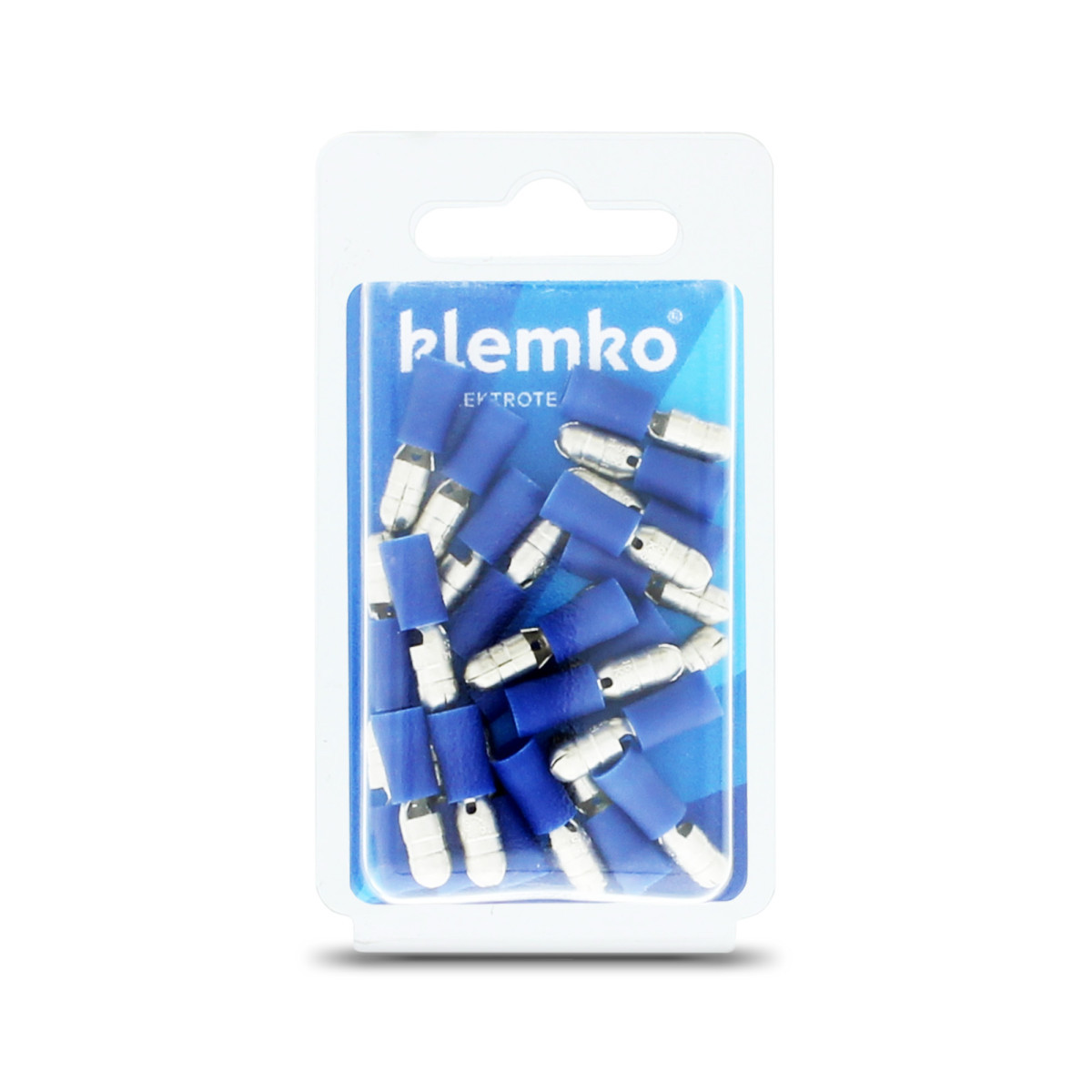 Klemko Geïsoleerde kabelschoenen, Blister Geïsol. rondsteker 5MM, superpidge, 1,5-2,5 MM2, blister, PVC