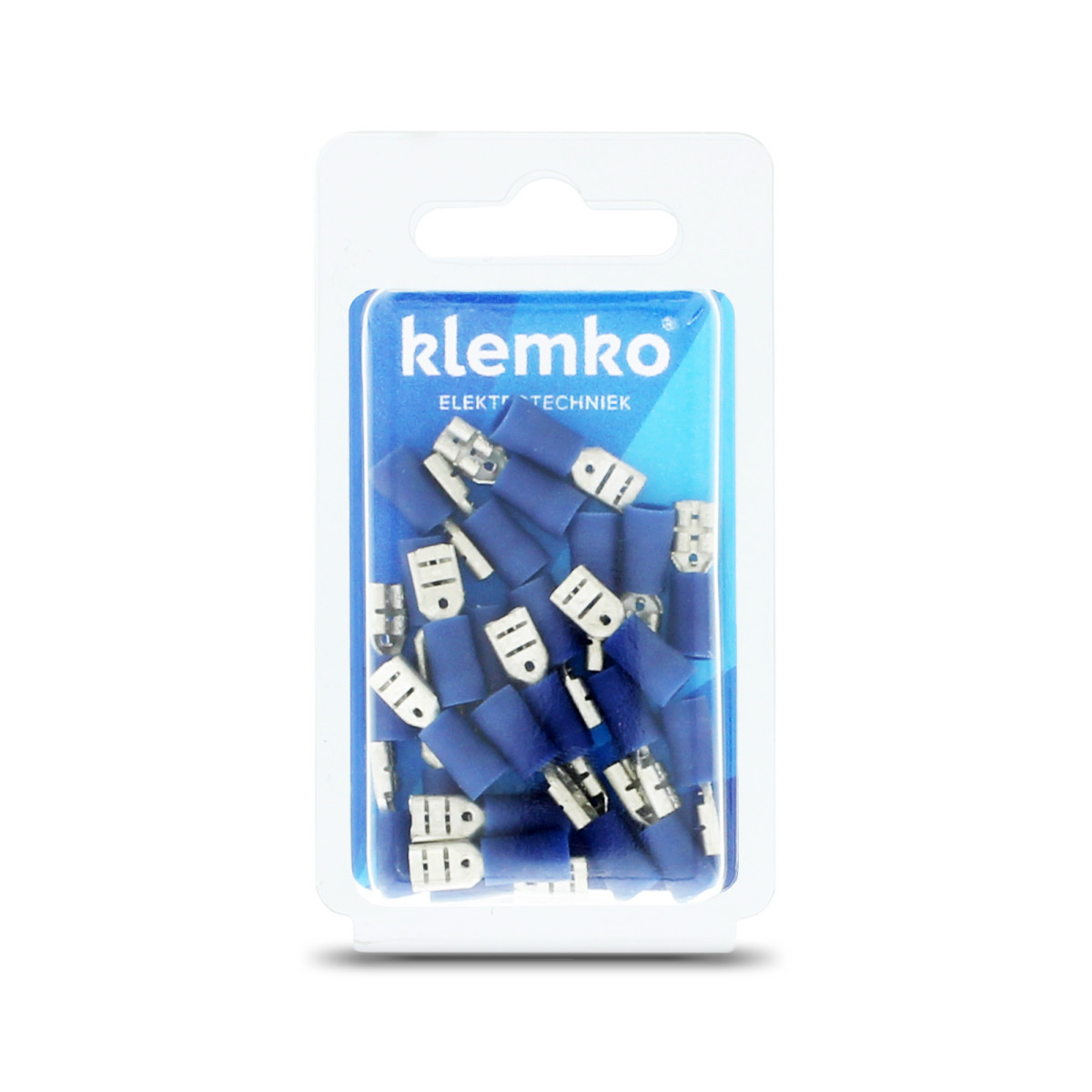 Klemko Geïsoleerde kabelschoenen, Blister Geïsol. vlakstekerhuls 4,8x0,5MM, superpidge, 1,5-2,5 MM2, blister, PV