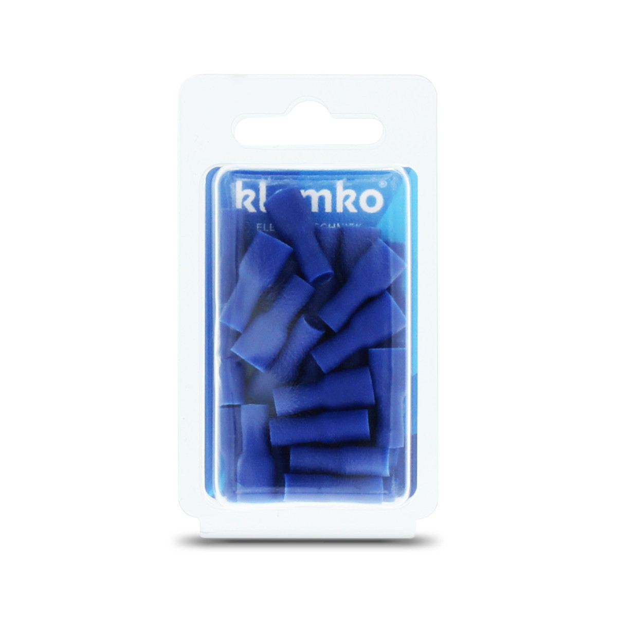 Klemko Geïsoleerde kabelschoenen, Blister Vol. geïsol. vlakstekerhuls 6,3x0,8MM, blister, PVC