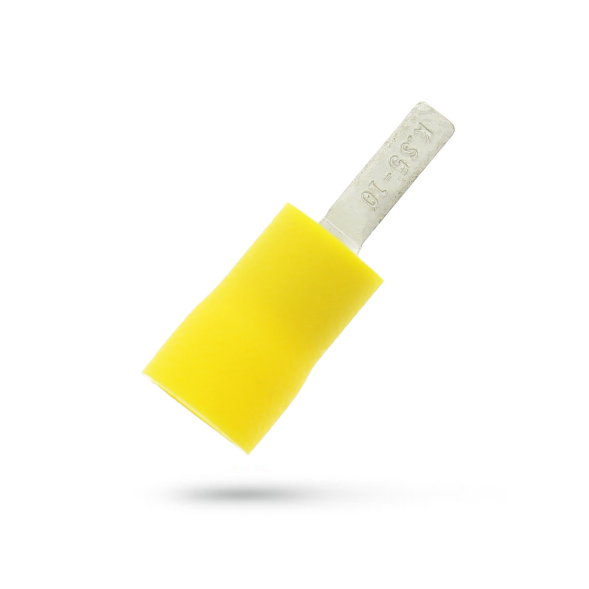 Klemko Geïsoleerde kabelschoenen, PVC Geïsol. platte pensteker P10, 4,0-6,0 MM2, PVC