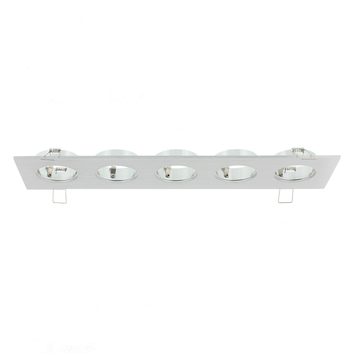 Klemko Inbouw armaturen voor Verona Verona Inbouwarmatuur, aluminium, rechthoek, 5voudig, 80x328mm