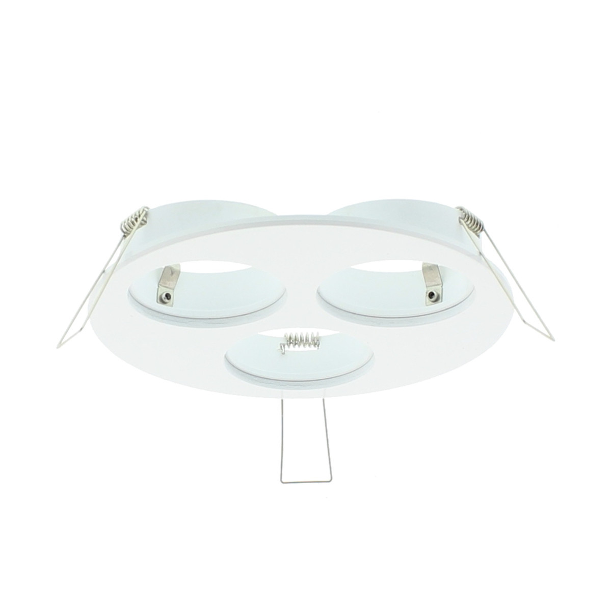 Klemko Inbouw armaturen voor Verona Verona Inbouwarmatuur, wit, rond, 3voudig, 120MM