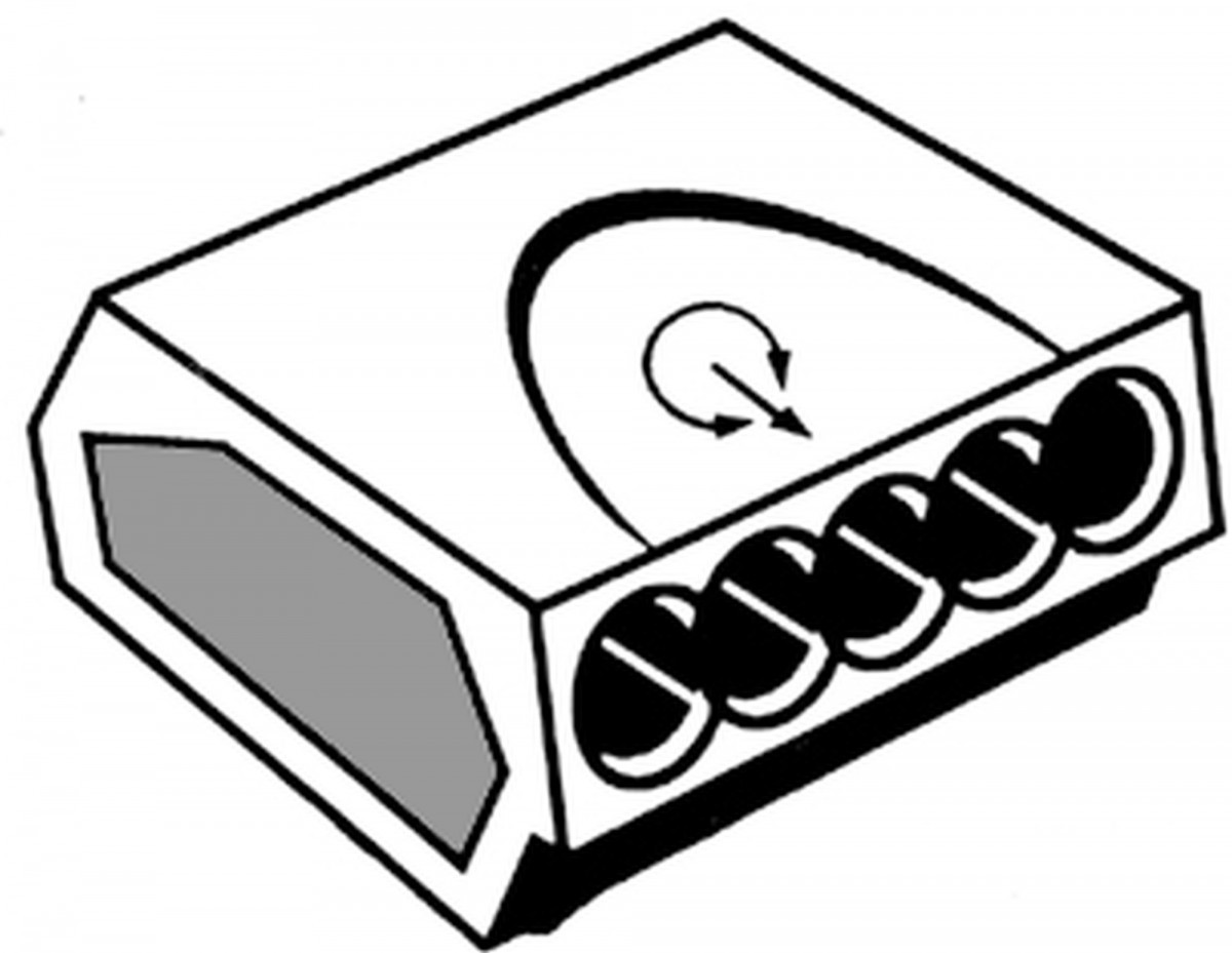 Klemko Lasklemmen Lasklem Mini 5-polig, geel