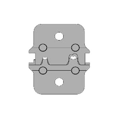 Klemko inzetmatrijs type MS-WZ Matrijs Voor krimpmachines, klauwkabelschoen, (0,5-2,5 MM2), 3 doorsne