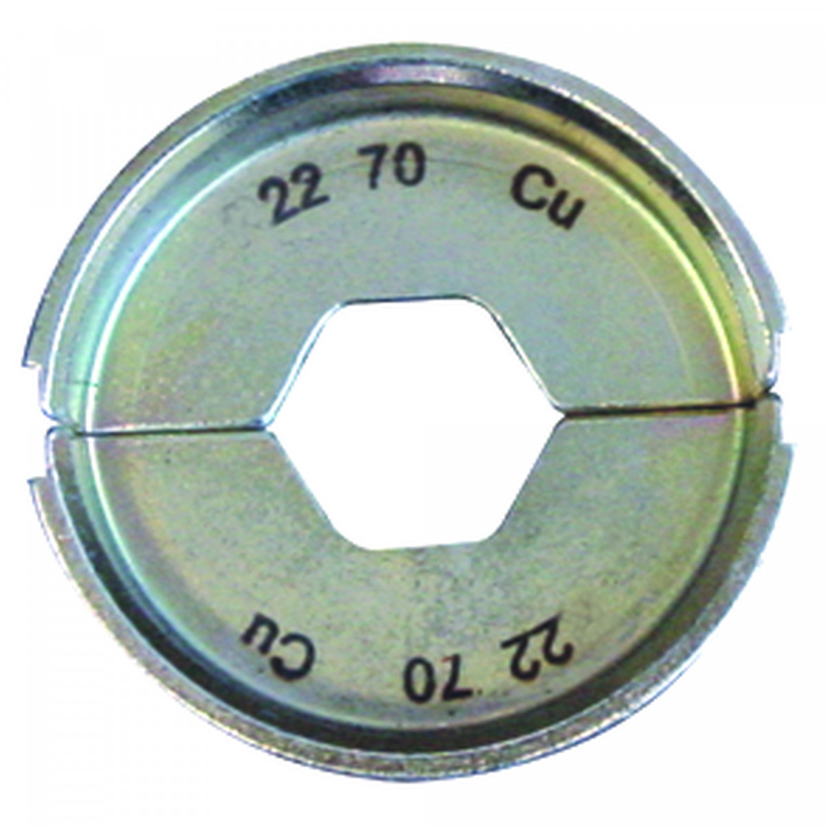 Klemko Inzetmatrijs type MS22 Matrijsset MS22, zeskantpersing, kabelschoen,doorsnede:70mm², din46235