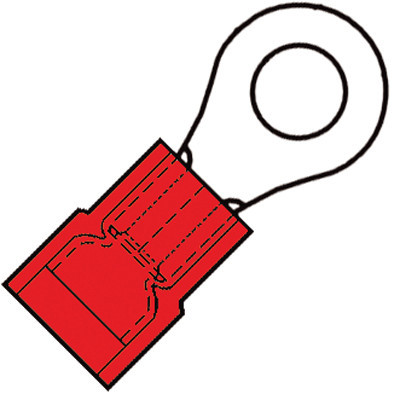 Klemko Klem kabelschoen geis.M5 rood
