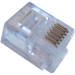 Klemko Klem plug RJ12 RND.soepel