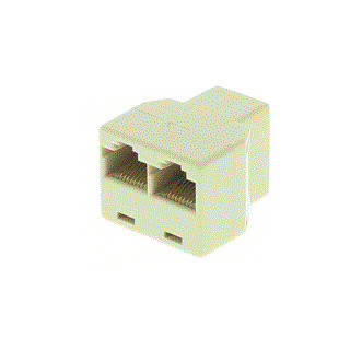 Klemko Klem RJ45 T-adapter FFF gekr.
