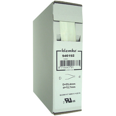 Klemko Krimpkous polyofin in trekboxen 25,4MM