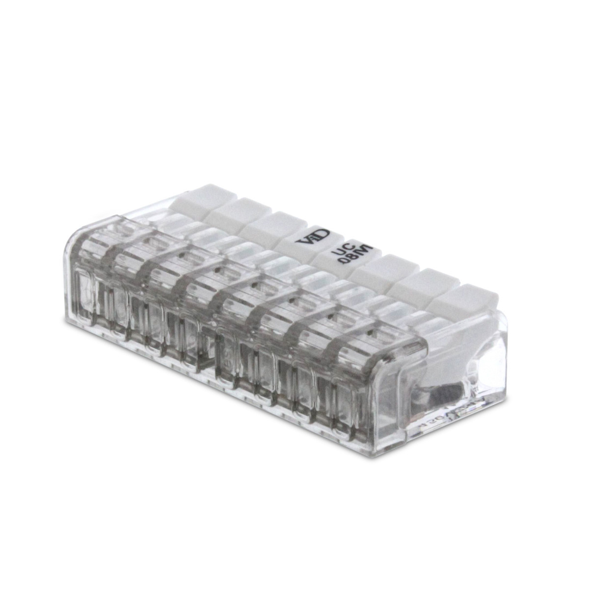 Klemko Lasklemmen Lasklem Mini met hendel 8-polig , 0,2-2,5MM2, 25a, 450V