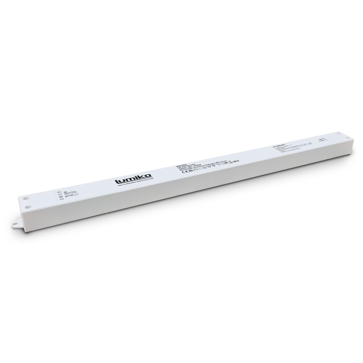 Klemko Leddriver constante spanning, Fase Leddriver Constante spanning 24V, 80-240W dimbaar fase afsnijding ip20