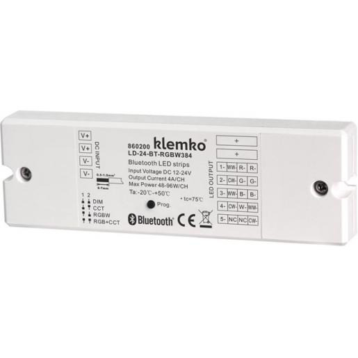 Klemko Leddriver constante spanning 24V 384W bluetooth RGB/RGBW/TW