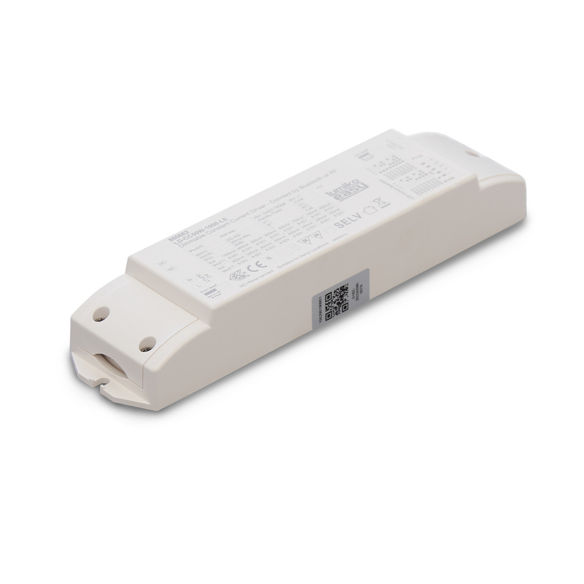 Klemko Leddriver constante stroom, Lumiko Leddriver Constante stroom, CC 700ma, 6-36W, 1CH easy, met snoe