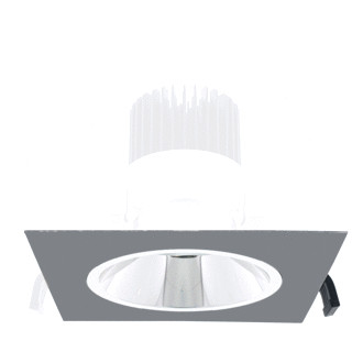 Lumiko Juno vierkante pasring grijs aluminium