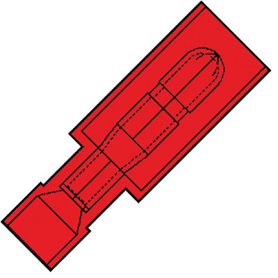 Klemko Nylon geïsol.rondsteker 4MM V.draad 0,5-1,5MM2