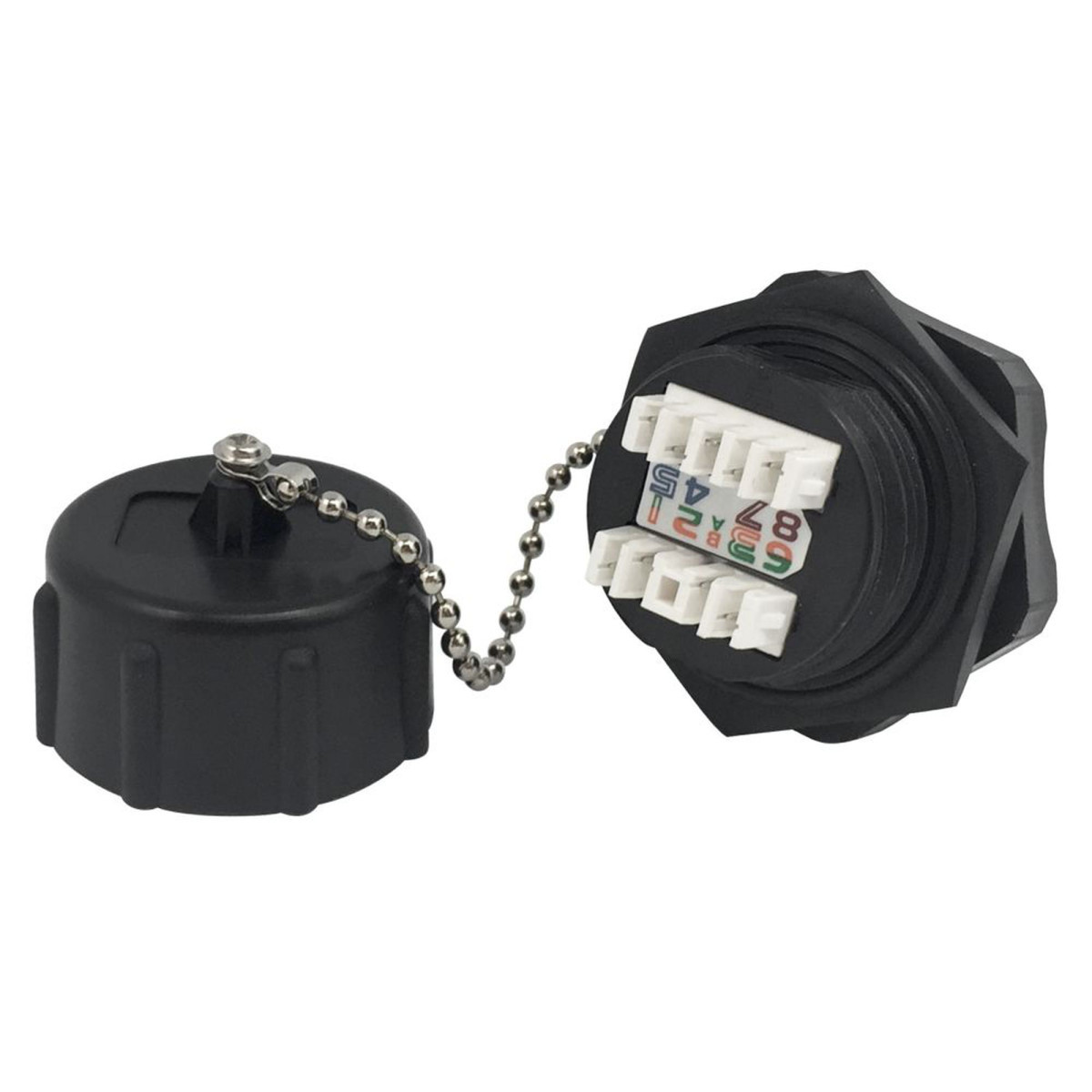 Klemko Patchkabel RJ45 IP67 Keystone Jack koppeling cat6, afgeschermd, ip67 (1X RJ45 / 1X keystone