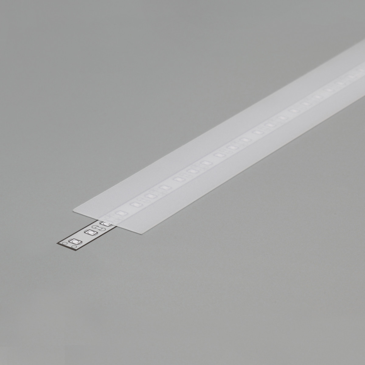 Klemko Profiel accessoires Profiel 30 afdekking a9 schuif, diffuus, 2 meter
