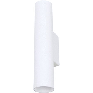 Lumiko Opbouw behuizing ronde dubbelvoudig wand armatuur wit aluminium