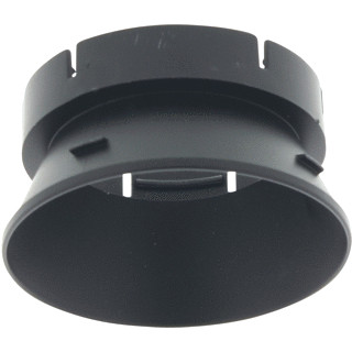 Lumiko Reflector toebehoor verlichting ronde inzet zwart kunststof