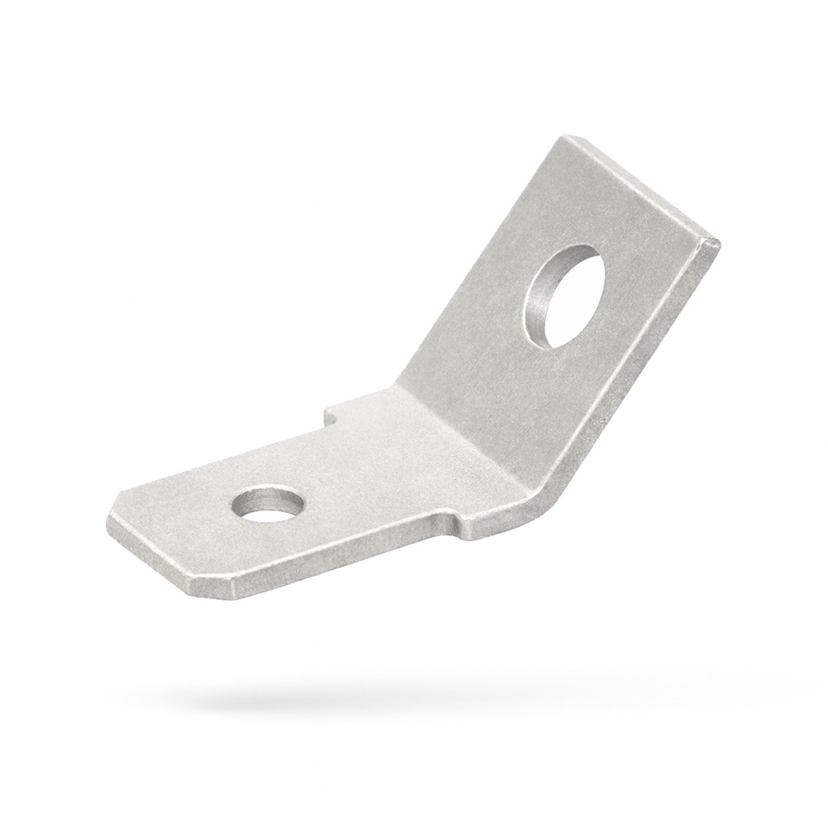 Klemko Tab voor Vlakstekkerhulzen Tab Voor vlakstekerhuls 6,3x0,8 boutgat M5 H=45°