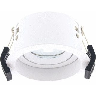 Lumiko Inbouw verzonken rond inbouw stucplaat mer trim voor led module wit aluminium