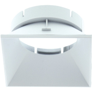 Lumiko Reflector toebehoor verlichting vierkante inzet wit kunststof
