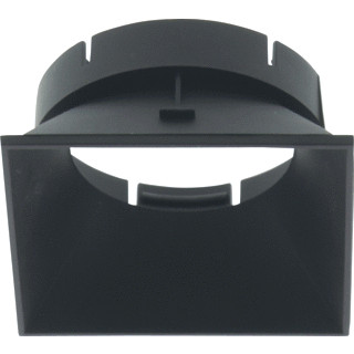 Lumiko Reflector toebehoor verlichting vierkante inzet zwart kunststof