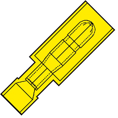 Klemko Vol.nylon geïsol.rondsteker M5 V.draad 4,0-6,0MM2