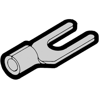 Klemko Vorkkabelschoen Ongeisoleerd Ongeïsol. vorkkabelschoen 6 MM2, boutgat M5