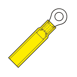 Klemko Waterdichte föhnringkabelschoen M-8 voor 4,0-6,0 MM2